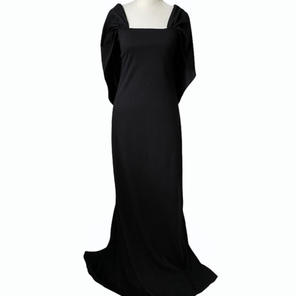 Vintage 90s Neiman Marcus Formal Black Dress - long cocktail - women’s small - Picture 5 of 13